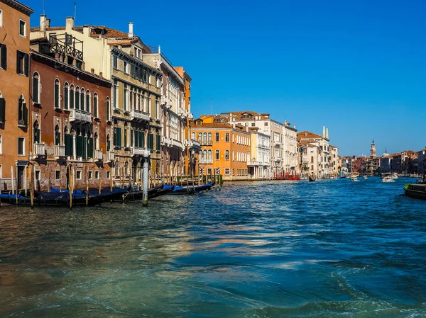 Canal Grande em Veneza HDR — Fotografia de Stock