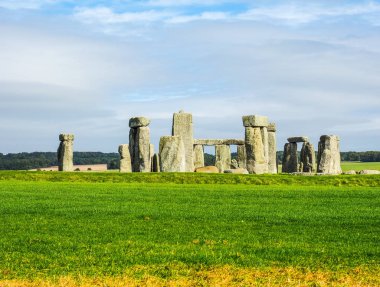 HDR Stonehenge anıt Wiltshire'deki/daki oteller