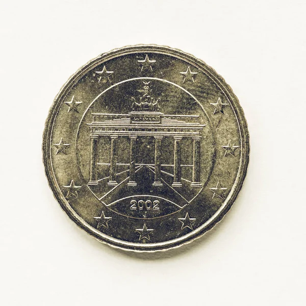 Moneta d'epoca tedesca da 50 cent — Foto Stock
