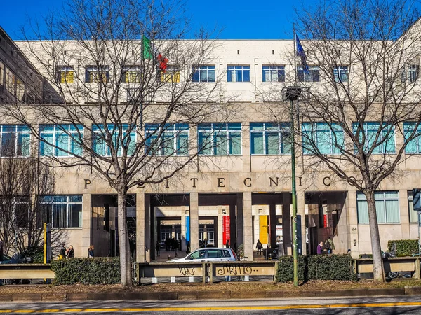 Turín Polytechnic (Hdr) — Stock fotografie