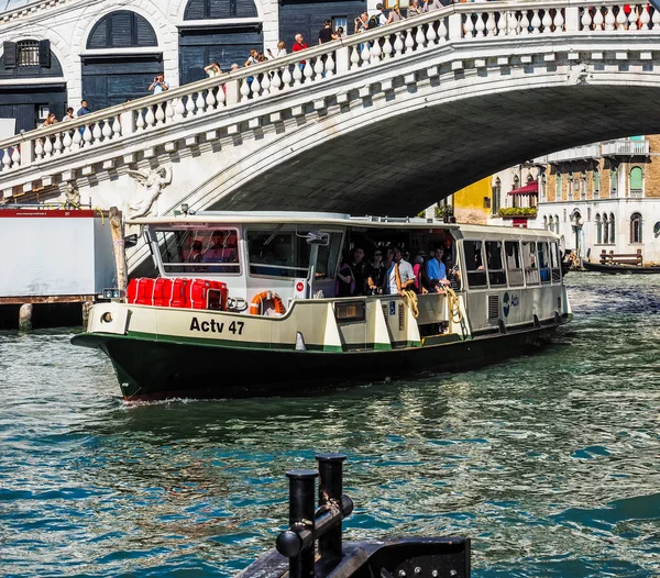 HDR Rialto Bridge in Venice — Stock Photo, Image