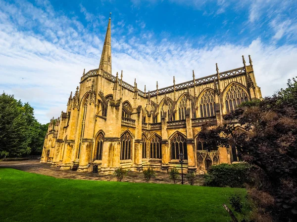 HDR St Mary Redcliffe en Bristol — Foto de Stock