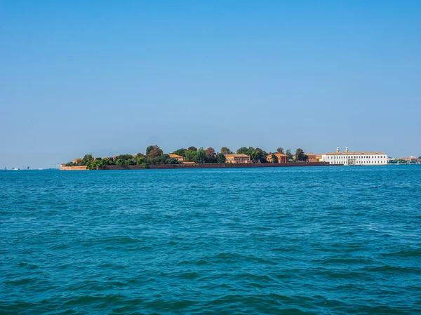 Isla de San Servolo en Venecia HDR —  Fotos de Stock