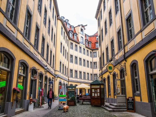 Turisté v Leipzig, Německo (Hdr) — Stock fotografie