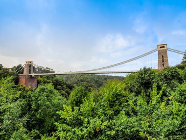 HDR Clifton asma köprü Bristol