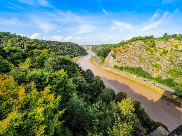 HDR rzeki Avon Gorge w Bristol — Zdjęcie stockowe