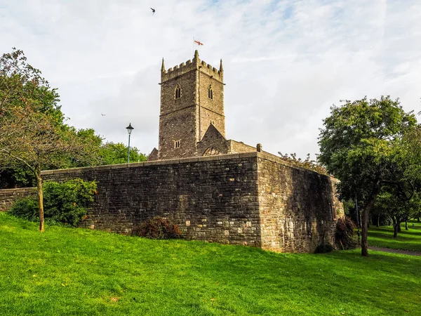 Hdr st peter ruinierte Kirche in Bristol — Stockfoto