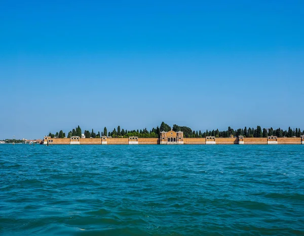 Wyspa cmentarz San Michele w Wenecji Hdr — Zdjęcie stockowe