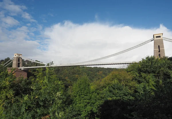 Clifton Suspension Bridge v Bristolu — Stock fotografie