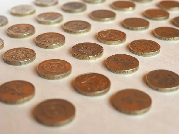 (Gbp) sikke, Birleşik Krallık (İngiltere pound) — Stok fotoğraf