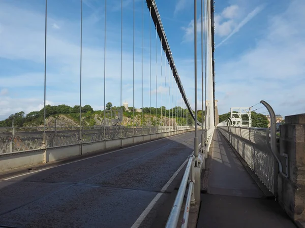 Bristol 'deki Clifton Köprüsü — Stok fotoğraf