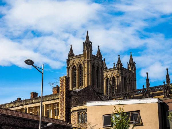 Catedral de Bristol HDR em Bristol — Fotografia de Stock