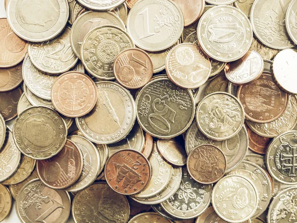Vintage κέρμα ευρώ — Φωτογραφία Αρχείου