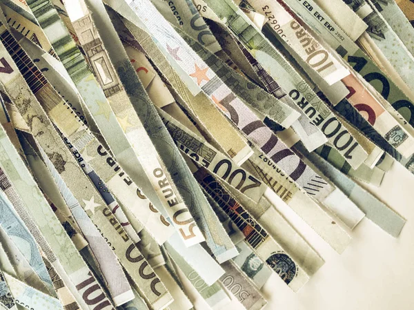Banconota euro vintage — Foto Stock
