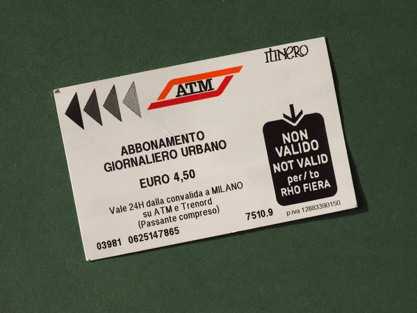 Milão Um dia Travelcard — Fotografia de Stock