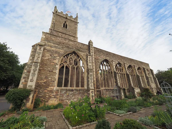 Chiesa di San Pietro in rovina a Bristol — Foto Stock