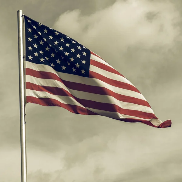 Vintage alla ricerca di bandiera USA — Foto Stock