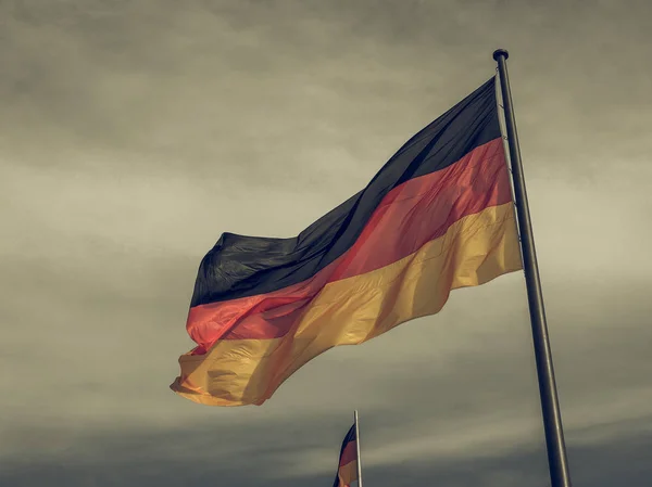 보기 흉한 독일 국기 — 스톡 사진