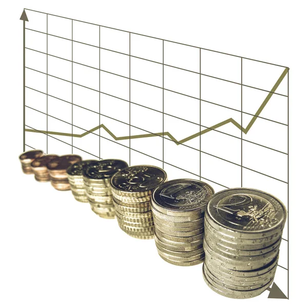 Vintage pénzt diagram — Stock Fotó