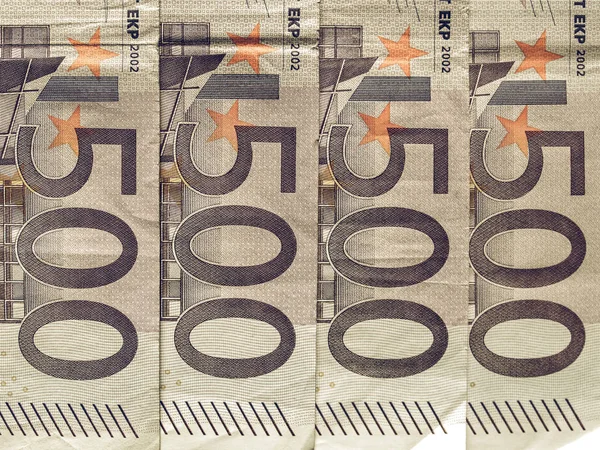 Vintage Euro Not — Stok fotoğraf