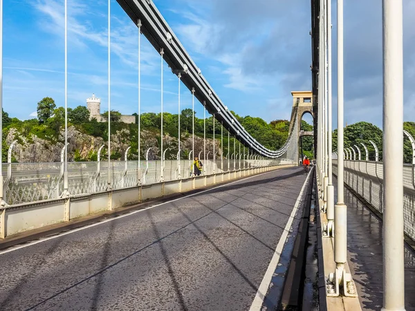 HDR Clifton Suspension Bridge in Bristol — Stock Photo, Image