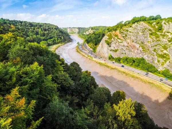 HDR River Avon Gorge en Bristol — Foto de Stock