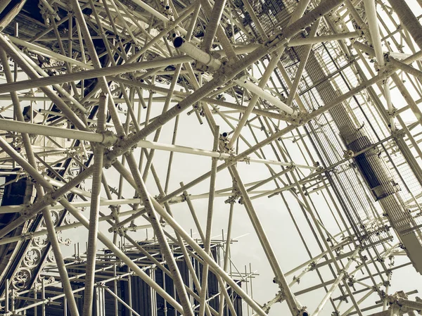 Vintage looking Scaffolding — Stock Photo, Image