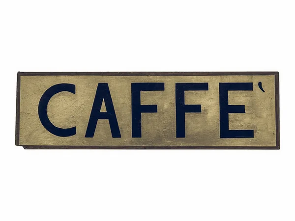 Vintage op zoek Caffe teken — Stockfoto