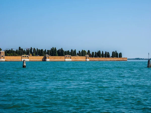 Isla del cementerio de San Michele en Venecia HDR —  Fotos de Stock
