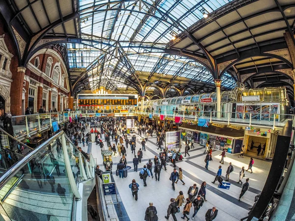 Liverpool Street station in London (HDR) — Stock Photo, Image