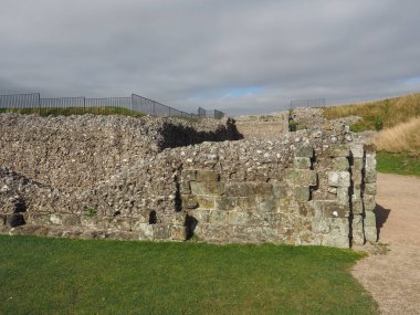 Eski Sarum kalesi kalıntıları Salisbury