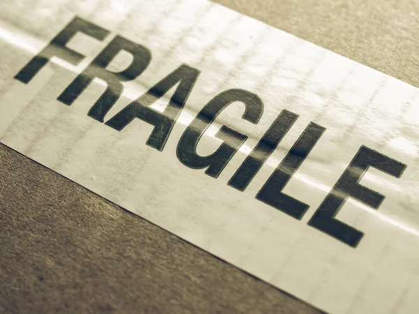 Vintage looking Fragile — Stock Photo, Image