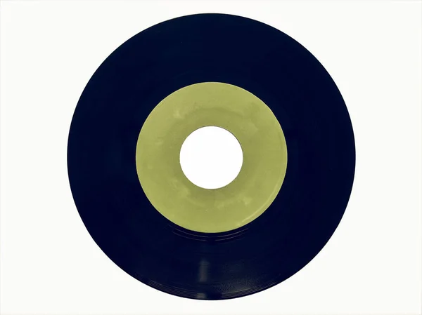 复古看黑胶唱片 45 rpm — 图库照片