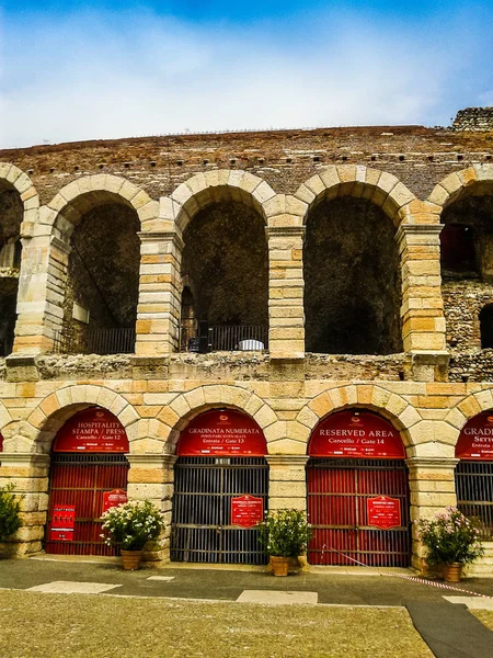 HDR Verona Arena roman amphitheatre — Stock Photo, Image