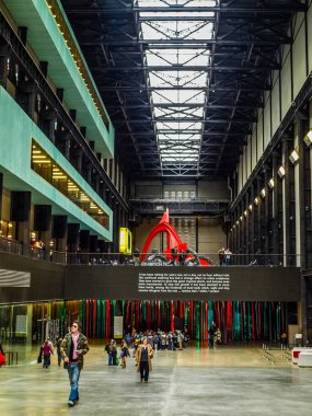 Tate Modern türbin Hall Londra (Hdr)