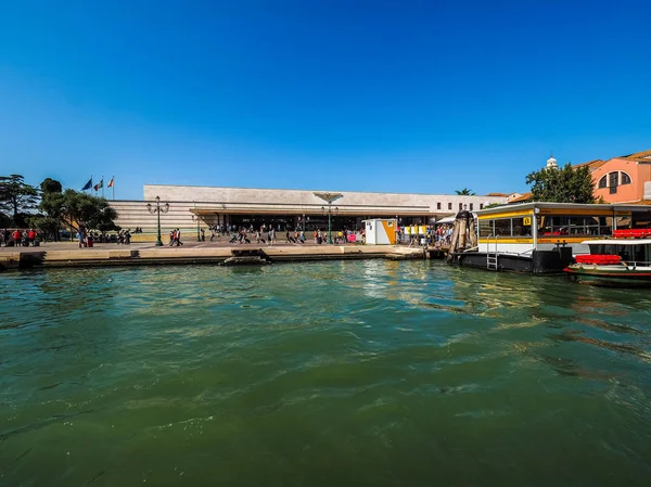 HDR Estación de Santa Lucia en Venecia —  Fotos de Stock