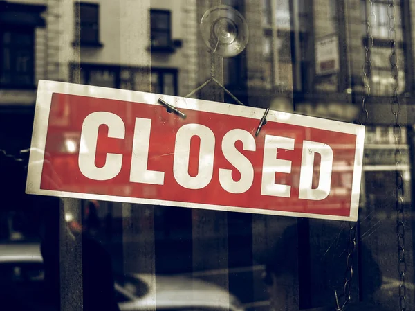 Vintage looking Closed sign — Stock Photo, Image