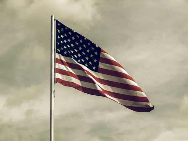 Vintage látszó USA zászló — Stock Fotó