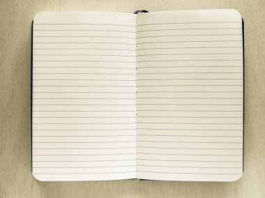 Klasik görünümlü Not defteri sayfası