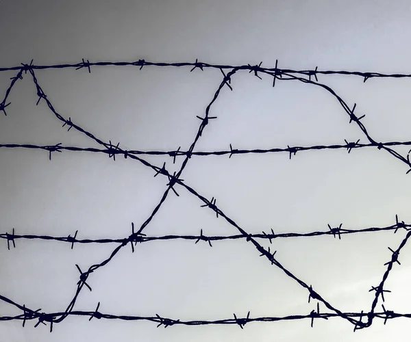 Vintage looking Barbed wire — Stock Photo, Image