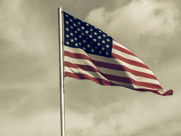 Vintage ser USA flagga — Stockfoto