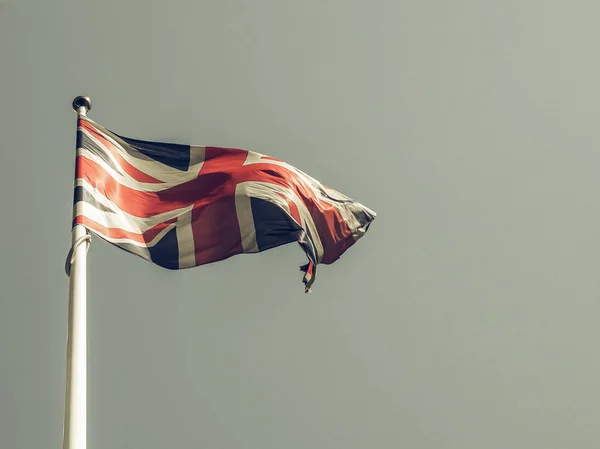 Vintage op zoek Verenigd Koninkrijk vlag — Stockfoto