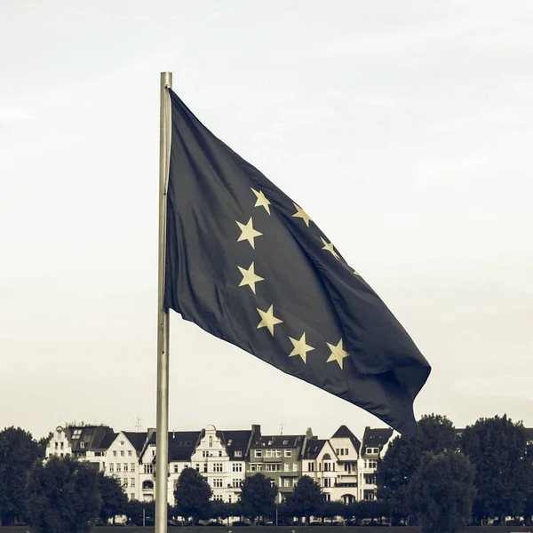 Vintage looking Flag of Europe — Stock Photo, Image