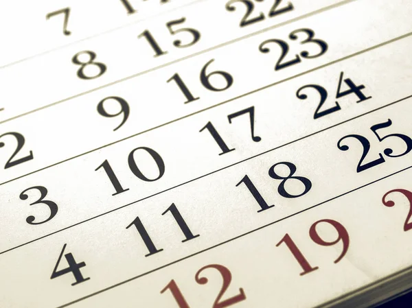 Vintage cercando immagine del calendario — Foto Stock