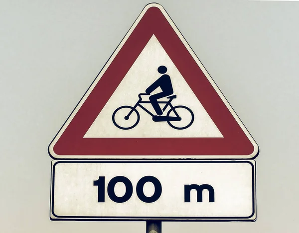 Vintage signe de vélo — Photo