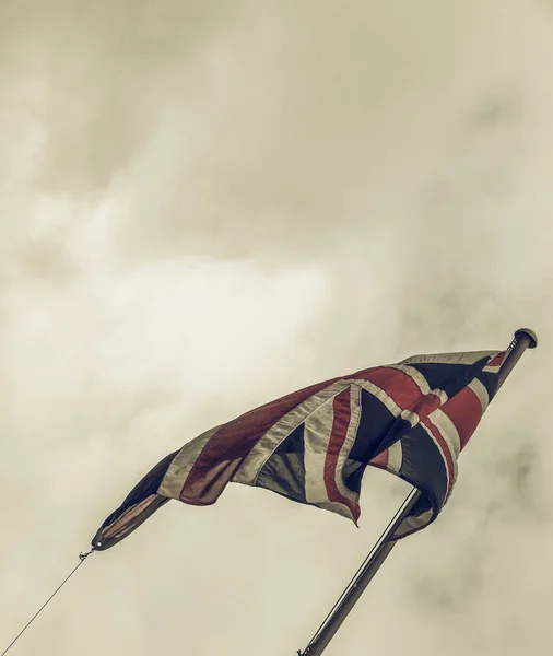 Vintage olhando bandeira do Reino Unido — Fotografia de Stock