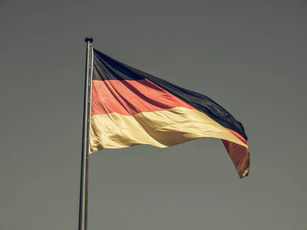 Vintage uitziende Duitse vlag — Stockfoto