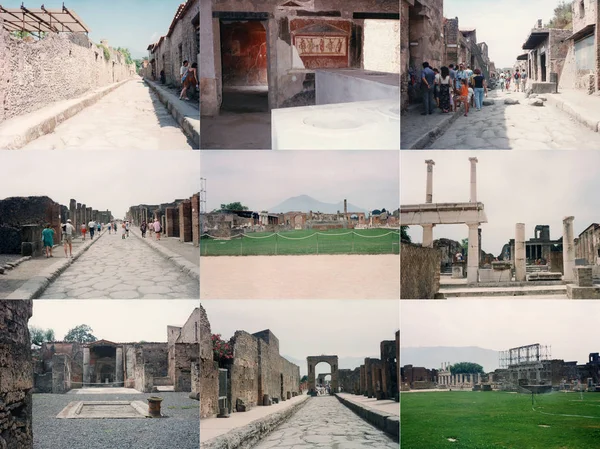 De archeologische site Pompeii in Pompeii — Stockfoto