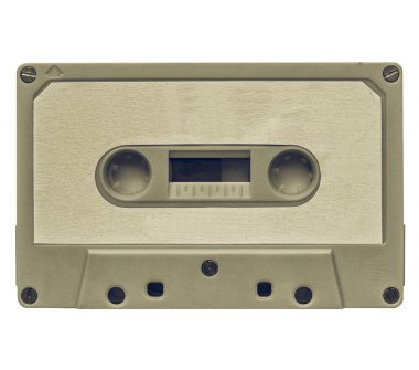 Kaset ile boş etiket seyir vintage