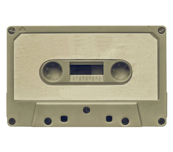 Vintage looking Cassette with blank label — Stock Photo, Image